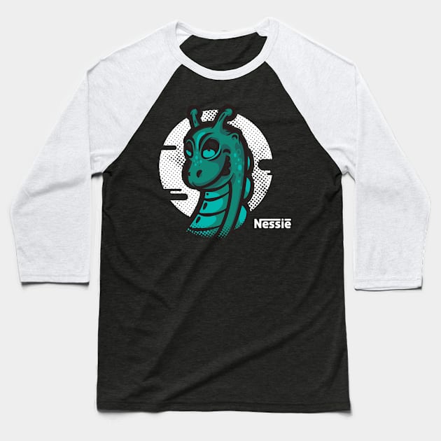 Nessie Baseball T-Shirt by Mattgyver